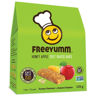 FreeYumm Honey Apple Oat Bars